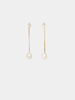 À deux drop short Boucles d'oreilles